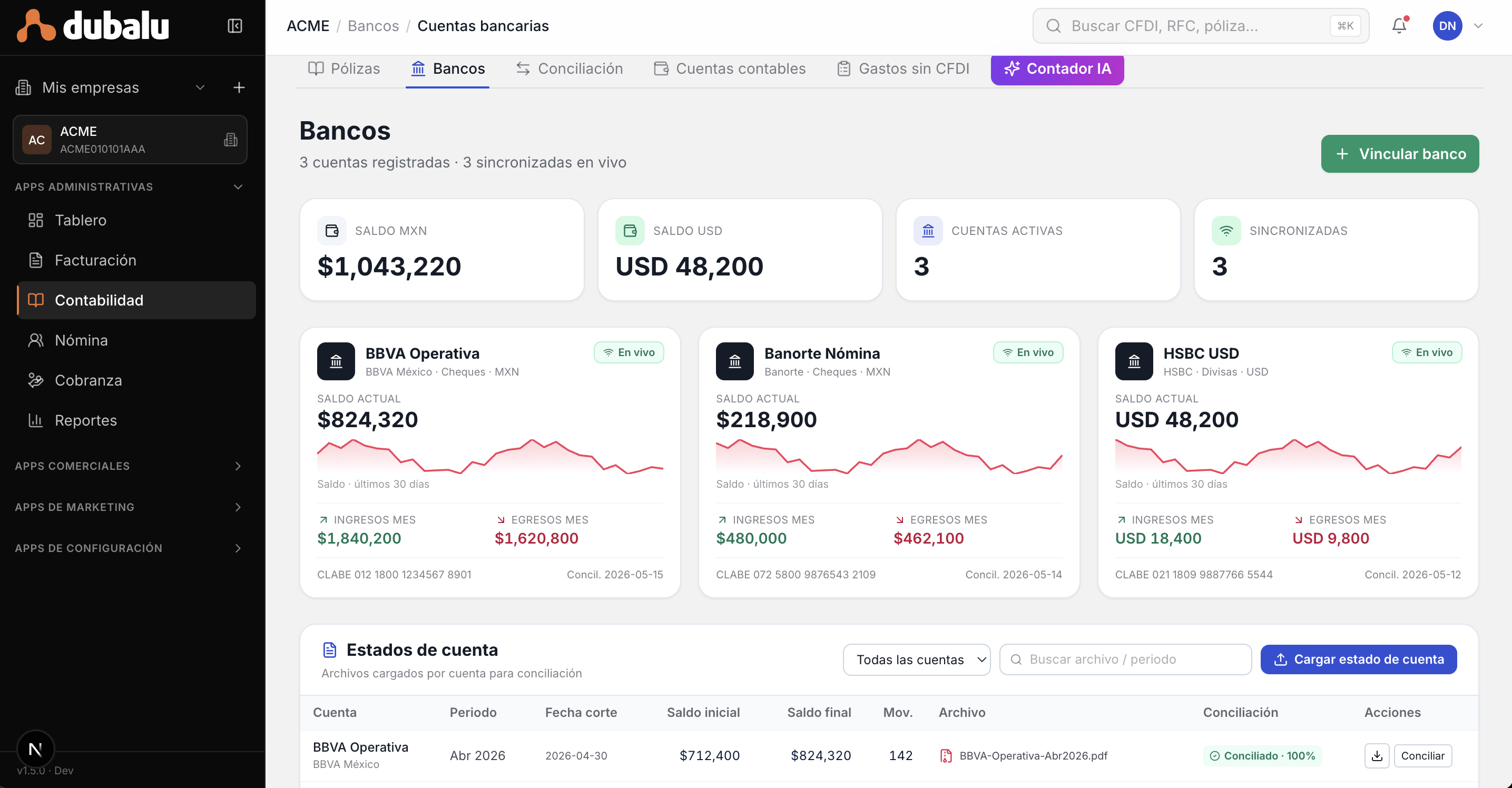 Equipo Fiscal — Contabilidad MX